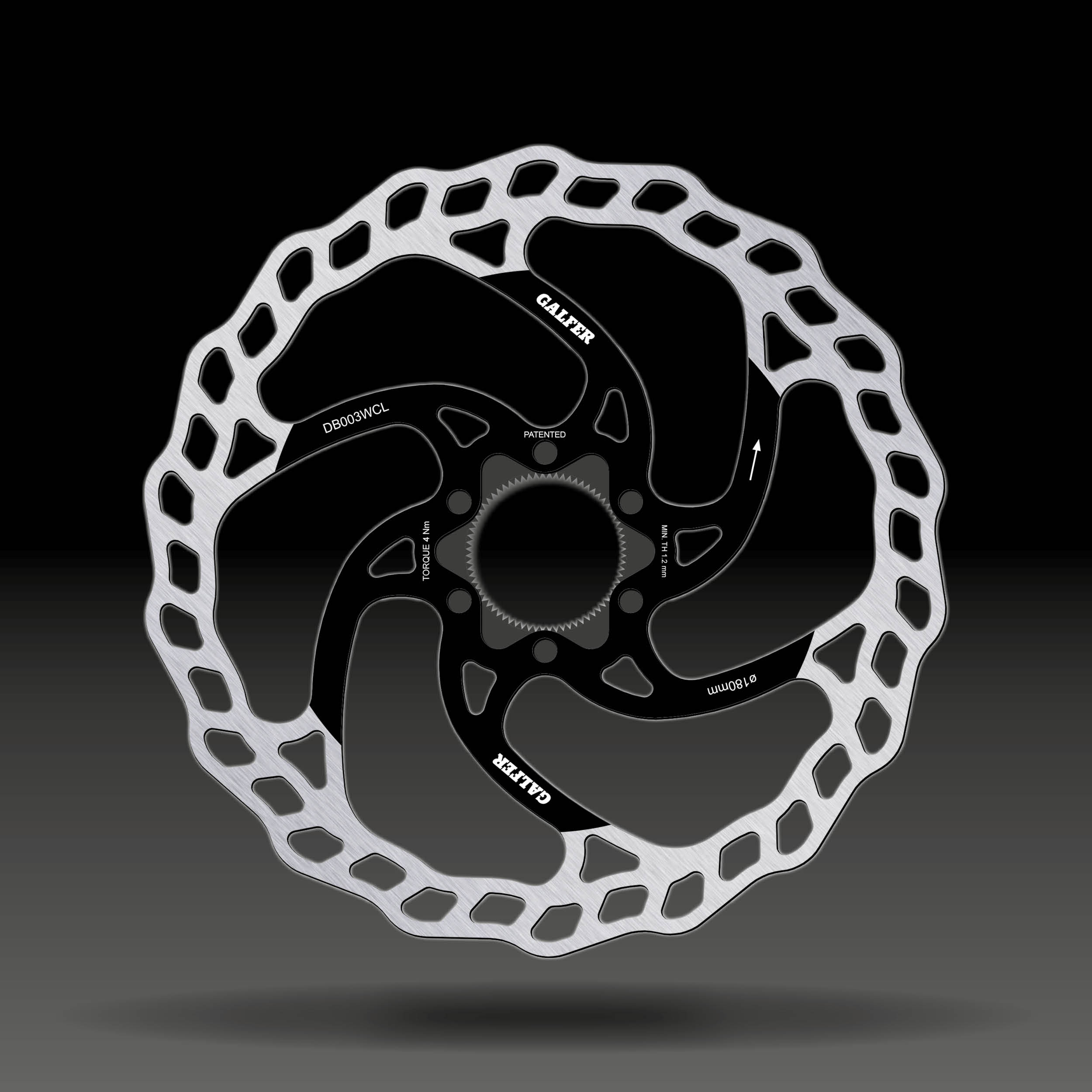 GALFER Disco Wave · 180 × 1,8 mm · Center Lock